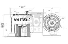 Mech, pneumaticke odpruzeni FEBI BILSTEIN 178040