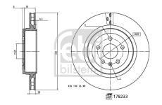 Brzdový kotouč FEBI BILSTEIN 178233