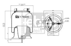 Mech, pneumaticke odpruzeni FEBI BILSTEIN 178609
