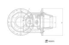 Náboj kolesa FEBI BILSTEIN 180695