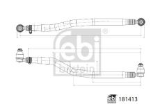 Táhlo řízení FEBI BILSTEIN 181413