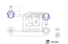 Tyc/vzpera, stabilisator FEBI BILSTEIN 183046