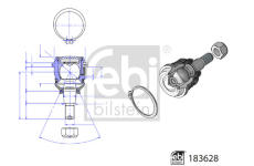 Podpora-/ Kloub FEBI BILSTEIN 183628