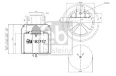 Mech pneumatického prużenia FEBI BILSTEIN 183757