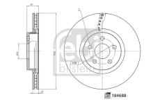 Brzdový kotouč FEBI BILSTEIN 184688