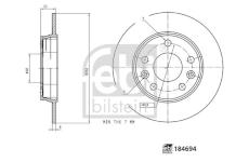 Brzdový kotouč FEBI BILSTEIN 184694