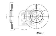 Brzdový kotouč FEBI BILSTEIN 184761