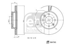 Brzdový kotouč FEBI BILSTEIN 184765