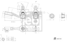 Hlava příčného táhla řízení FEBI BILSTEIN 185154
