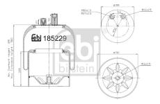 Mech, pneumaticke odpruzeni FEBI BILSTEIN 185229