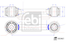 Tyc/vzpera, zaveseni kol FEBI BILSTEIN 185461