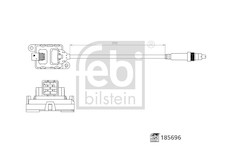 NOx-senzor, vstrikovani mocoviny FEBI BILSTEIN 185696