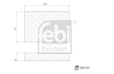 Filtr, vzduch v interiéru FEBI BILSTEIN 185707