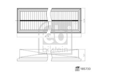 Filtr, vzduch v interiéru FEBI BILSTEIN 185733