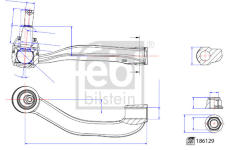 Hlava/čap spojovacej tyče riadenia FEBI BILSTEIN 186129