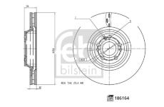 Brzdový kotouč FEBI BILSTEIN 186164