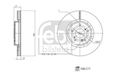 Brzdový kotouč FEBI BILSTEIN 186171