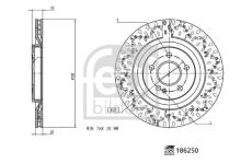 Brzdový kotouč FEBI BILSTEIN 186250