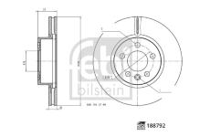Brzdový kotouč FEBI BILSTEIN 188792