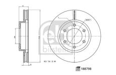 Brzdový kotúč FEBI BILSTEIN 188798