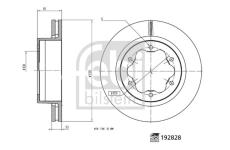 Brzdový kotouč FEBI BILSTEIN 192828