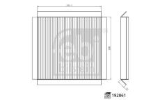 Filtr, vzduch v interiéru FEBI BILSTEIN 192861