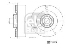 Brzdový kotouč FEBI BILSTEIN 192876