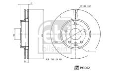 Brzdový kotouč FEBI BILSTEIN 193002
