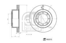 Brzdový kotúč FEBI BILSTEIN 193315