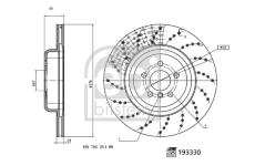 Brzdový kotouč FEBI BILSTEIN 193330