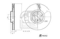 Brzdový kotouč FEBI BILSTEIN 193352