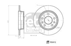 Brzdový kotúč FEBI BILSTEIN 193412