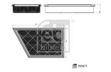 Vzduchový filtr FEBI BILSTEIN 193671