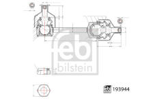 Tyc/vzpera, stabilisator FEBI BILSTEIN 193944