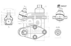 Podpora-/ Kloub FEBI BILSTEIN 194327