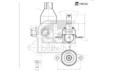 Podpora-/ Kloub FEBI BILSTEIN 194330