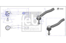 Hlava příčného táhla řízení FEBI BILSTEIN 194763