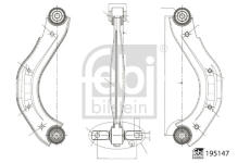 Rameno zavesenia kolies FEBI BILSTEIN 195147