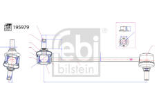 Tyc/vzpera, stabilisator FEBI BILSTEIN 195979