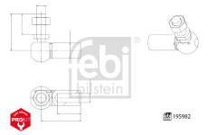 Guľová hlava radiacej tyče FEBI BILSTEIN 195982