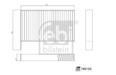Filtr, vzduch v interiéru FEBI BILSTEIN 196193