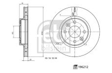 Brzdový kotouč FEBI BILSTEIN 196212