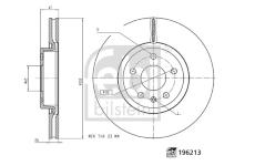 Brzdový kotouč FEBI BILSTEIN 196213