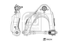 Rameno zavesenia kolies FEBI BILSTEIN 196234