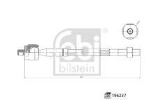 Axiálny čap tiahla riadenia FEBI BILSTEIN 196237