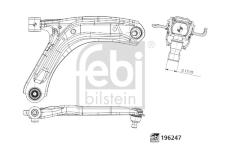 Řídicí páka, zavěšení kol FEBI BILSTEIN 196247