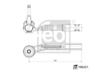 Hlava příčného táhla řízení FEBI BILSTEIN 196251