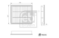 Vzduchový filter FEBI BILSTEIN 196256