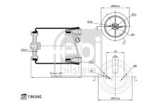 Mech, pneumaticke odpruzeni FEBI BILSTEIN 196340
