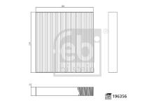Filter vnútorného priestoru FEBI BILSTEIN 196356